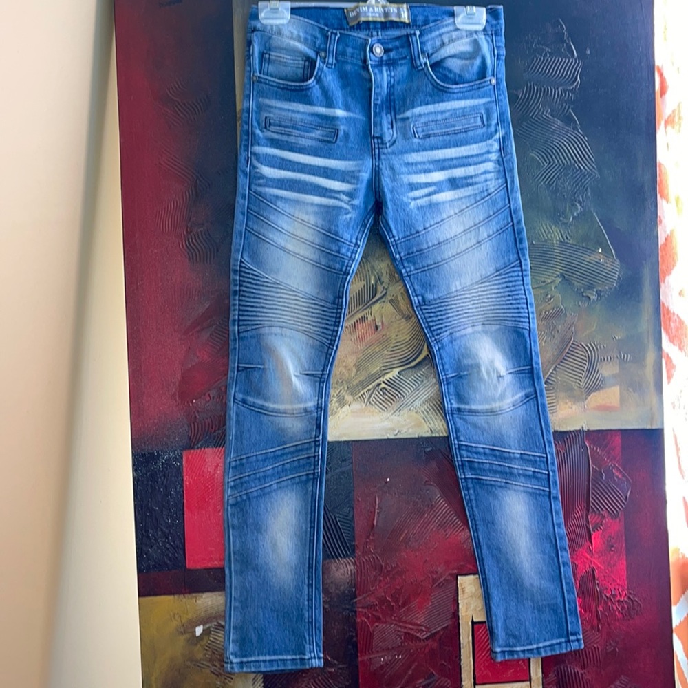 Denim & Rivets | Boys Light Blue Biker Jeans